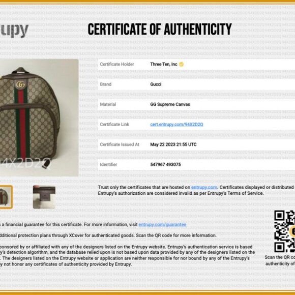 Gucci 547967 Ophidia GG Supreme Backpack